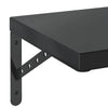 Seinähyllyt 2 kpl 100x30 cm musta ruostumaton teräs