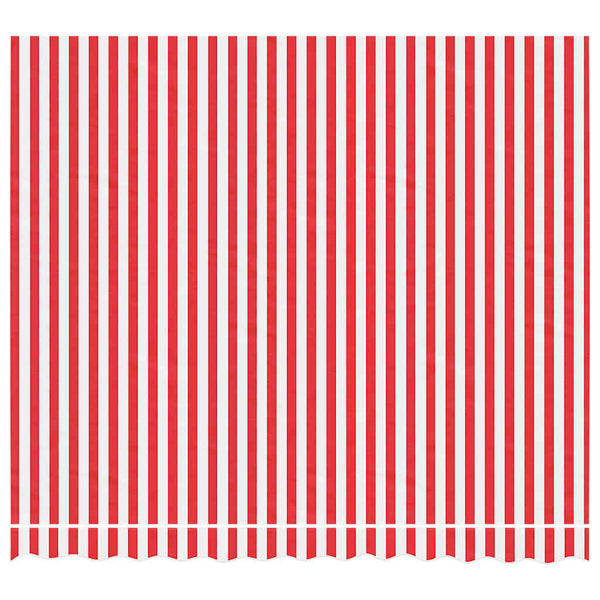 Punavalkoraidallinen vaihtokangas markiisiin Ferin 3x2,5 m