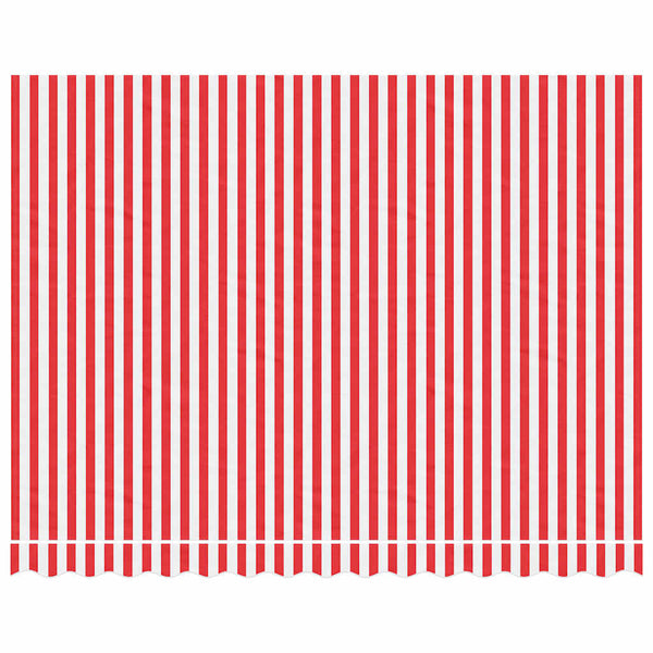 Punavalkoraidallinen vaihtokangas markiisiin Ferin 3,5x2,5 m