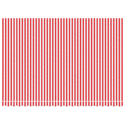 Vaihtokangas markiisiin punavalkoraidallinen 4,5x3 m