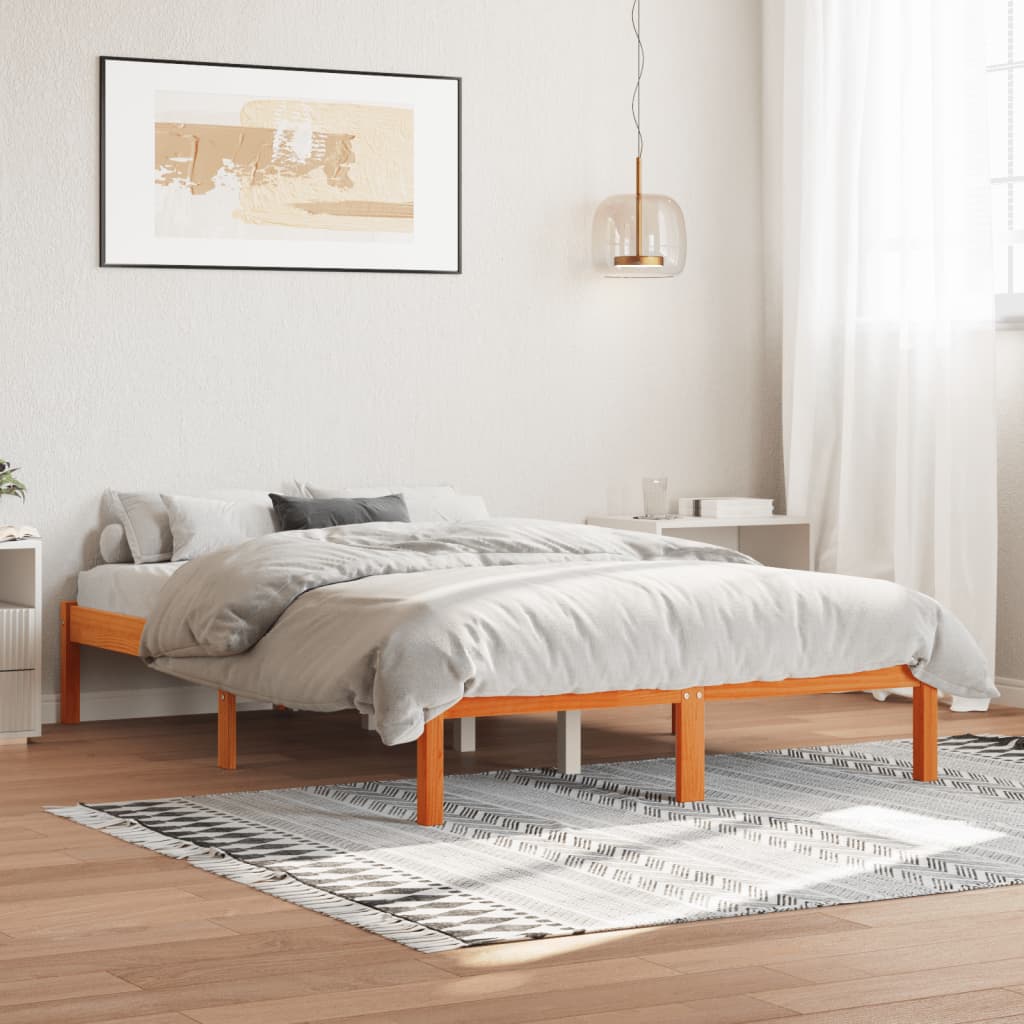 Vahanruskea sängynrunko Tomiris 120x190cm (mänty)