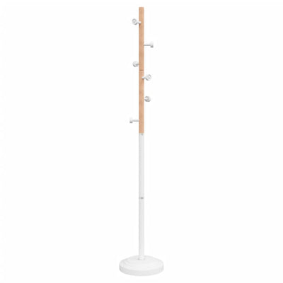 Naulakko valkoinen 177 cm jauhemaalattu rauta