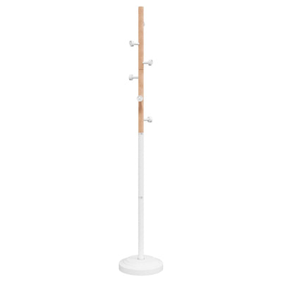 Naulakko valkoinen 177 cm jauhemaalattu rauta