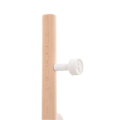 Valkoinen naulakko Paraschivi 177cm (jauhemaalattu rauta)