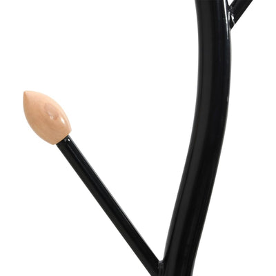 Musta naulakko Amiah 177cm (jauhemaalattu rauta)