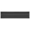 Musta seinähyllyt Vlasceanu 100x23,5x3cm (2 kpl ruostumaton teräs)