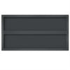 Musta seinähyllyt Vlasceanu 75x40x3cm (2 kpl ruostumaton teräs)