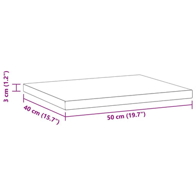 Seinähyllyt 2 kpl 50x40x3 cm musta ruostumaton teräs