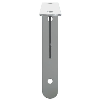 Seinätelineet kpl 23,5x2,5x15,5 cm hopea ruostumaton teräs