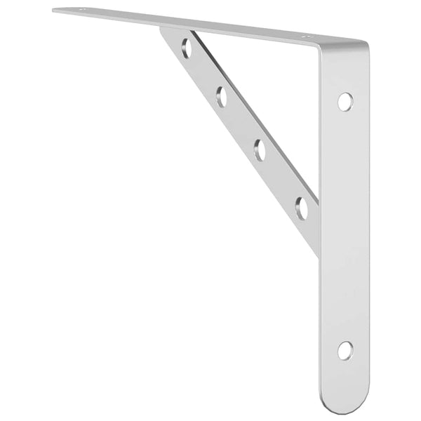 Seinätelineet 4 kpl 30x2,5x15,5 cm hopea ruostumaton teräs