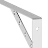Seinätelineet 4 kpl 30x2,5x15,5 cm hopea ruostumaton teräs