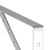 Seinätelineet kpl 40x2,5x25 cm hopea ruostumaton teräs
