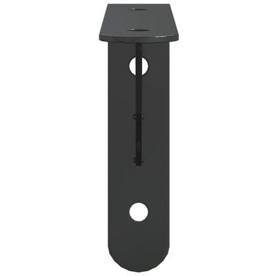 Seinätelineet kpl 15x2,5x11,5 cm musta ruostumaton teräs