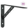 Seinätelineet kpl 30x2,5x15,5 cm musta ruostumaton teräs