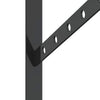 Seinätelineet kpl 30x2,5x15,5 cm musta ruostumaton teräs
