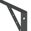 Seinätelineet kpl 30x2,5x15,5 cm musta ruostumaton teräs