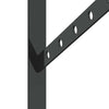 Seinätelineet kpl 40x2,5x25 cm musta ruostumaton teräs