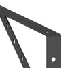 Seinätelineet kpl 40x2,5x25 cm musta ruostumaton teräs