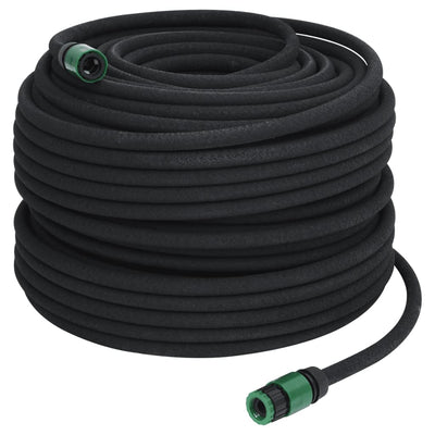 Puutarhaletku musta 0,6" 100 m kumi