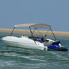 2-kaarinen Bimini-kate harmaa 150x120x110 cm