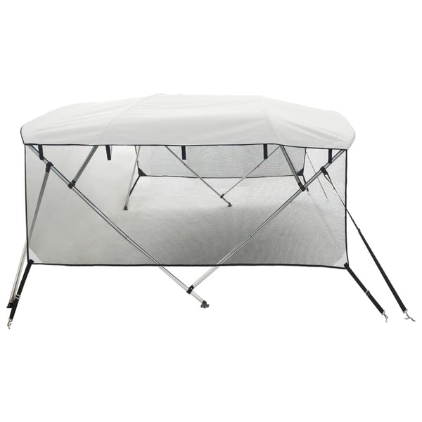 4-kaarinen Bimini-kate verkkosivuseinillä 243x(200-213)x137 cm