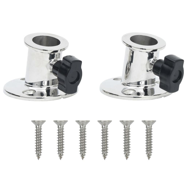 Bimini-katteen pyöreä kiinnitin 26 mm putkeen 2 kpl teräs