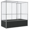 Aviaario hopea 210,5x107x212 cm teräs