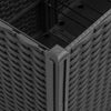 Musta kukkalaatikko säleiköllä Avery 160x160x140cm (pp)