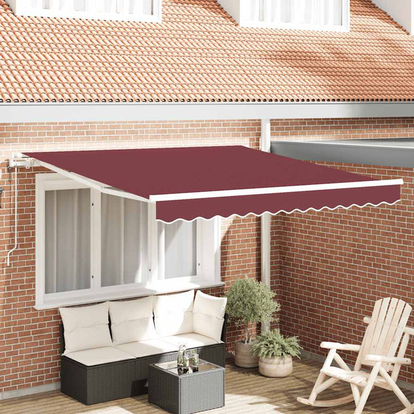 Automaattimarkiisi viininpunainen 300x250 cm