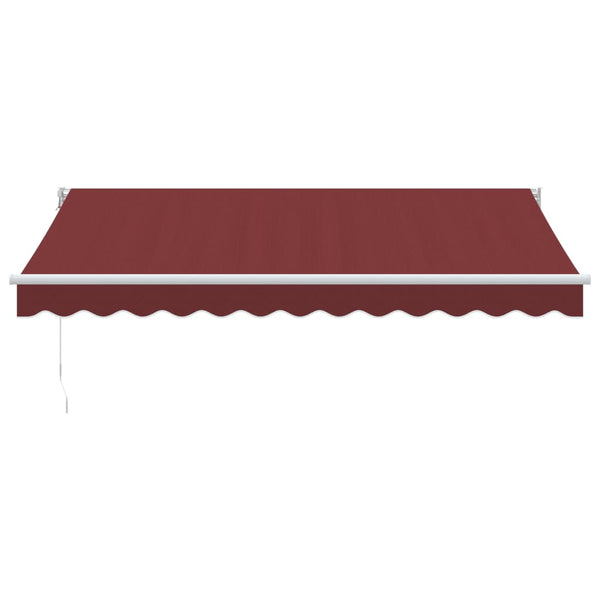 Käsin kelattava markiisi viininpunainen 350x250 cm
