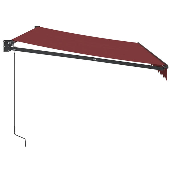 Käsin kelattava markiisi viininpunainen 350x250 cm