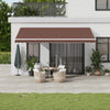 Automaattimarkiisi ruskea 500x350 cm