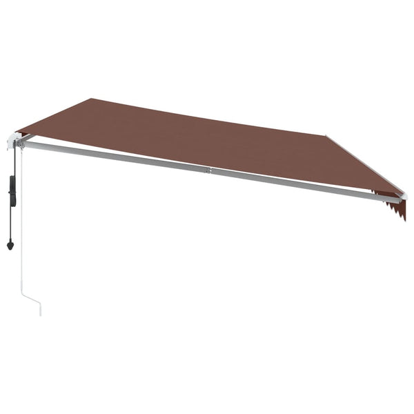 Automaattisesti kelattava markiisi ruskea 600x350 cm
