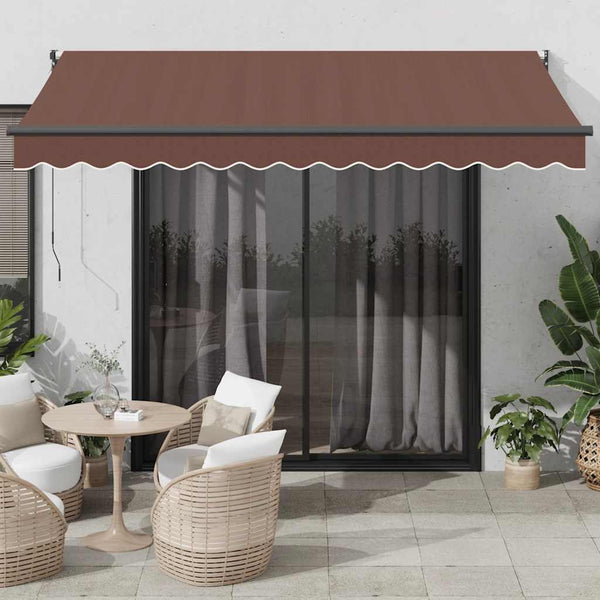 Automaattimarkiisi ruskea 350x250 cm