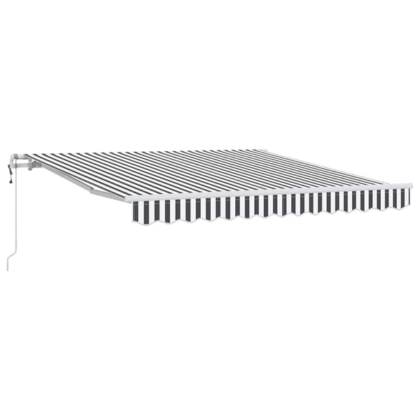 Automaattisesti kelattava markiisi antrasiitti/valk. 300x250 cm