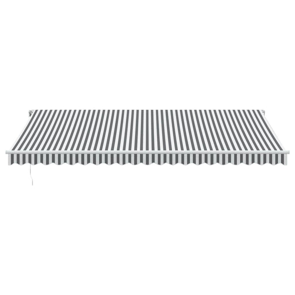 Automaattisesti kelattava markiisi antrasiitti/valk. 500x350 cm