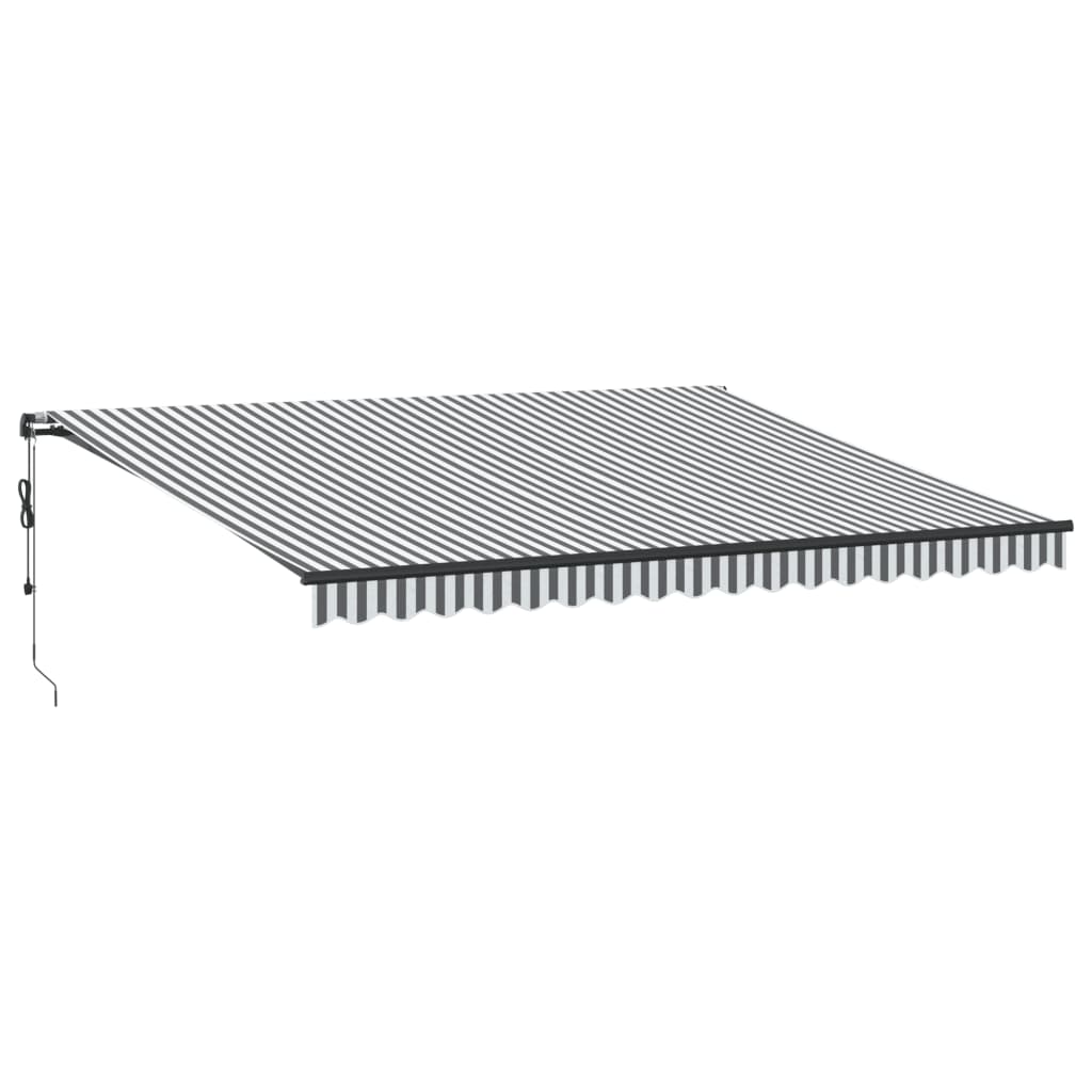Sähkökäyttöinen markiisi LED-valolla ja anturilla 4,5 x 3,5 m