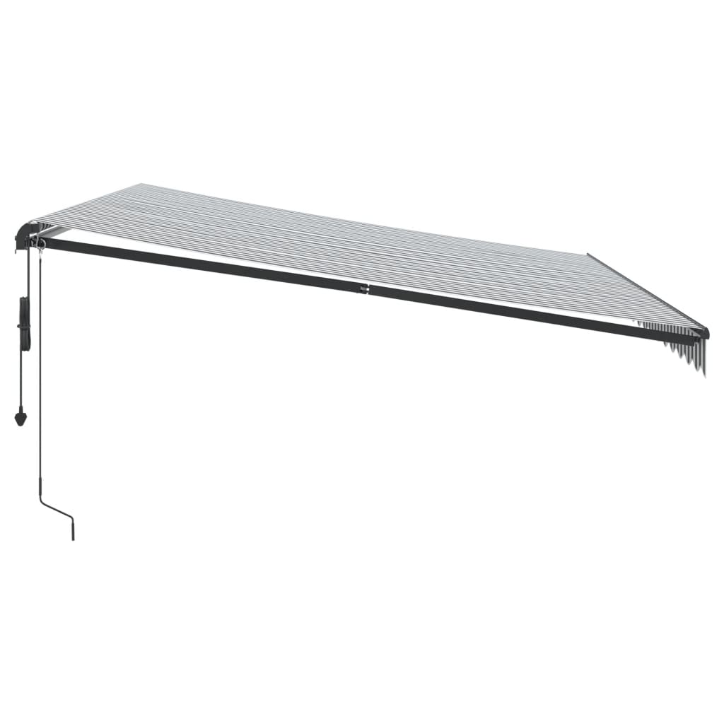 Sähkökäyttöinen markiisi LED-valolla ja anturilla 4,5 x 3,5 m