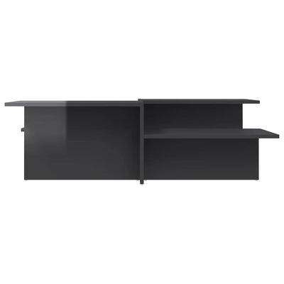 Harmaa sohvapöydät Mecnun (2 kpl korkeakiilto puinen)