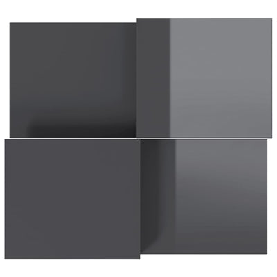 Harmaa sohvapöydät Mecnun (2 kpl korkeakiilto puinen)