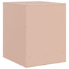 Yöpöydät 2 kpl pinkki 34,5x39x44 cm teräs