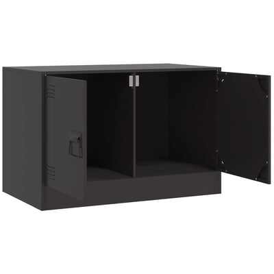 TV-taso musta 67x39x44 cm teräs