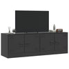 TV-tasot 2 kpl musta 67x39x44 cm teräs