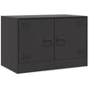 TV-tasot 2 kpl musta 67x39x44 cm teräs