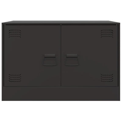 TV-tasot 2 kpl musta 67x39x44 cm teräs