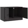 TV-tasot 2 kpl musta 67x39x44 cm teräs