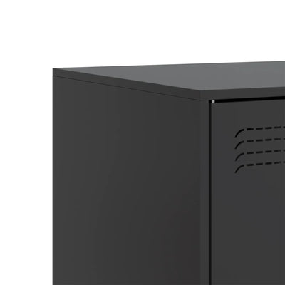 TV-tasot 2 kpl musta 67x39x44 cm teräs