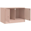 TV-taso pinkki 67x39x44 cm teräs