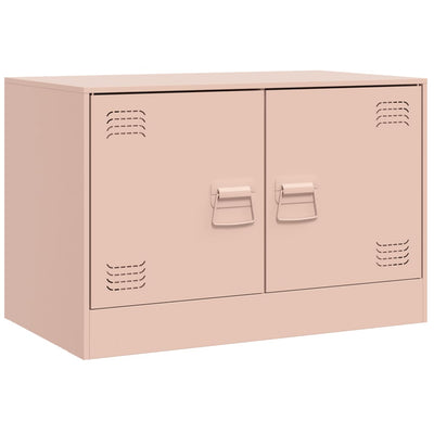 TV-tasot 2 kpl pinkki 67x39x44 cm teräs