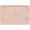 TV-tasot 2 kpl pinkki 67x39x44 cm teräs